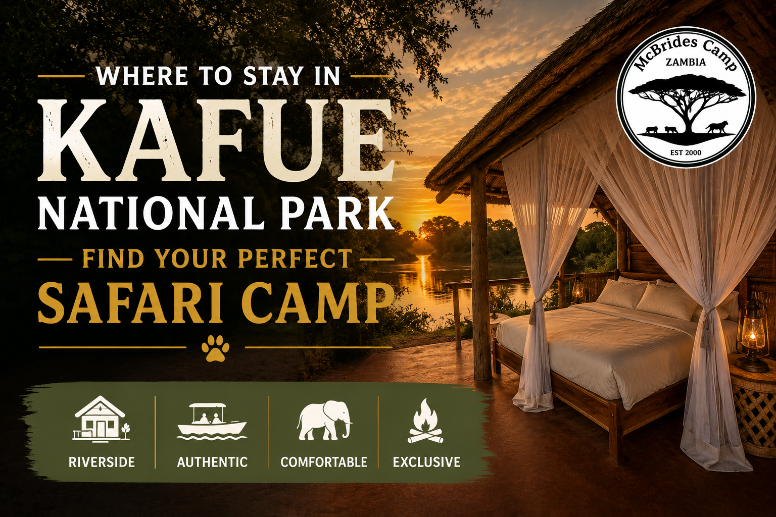 Where to stay in The Kafue National Park